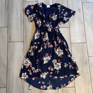 Floral wrap dress